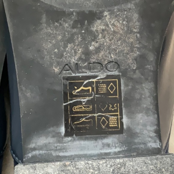 Navy Blue Patent Leather Oxford Shoes - Picture 9 of 10